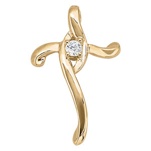 Religious Crosses Diamond Pendant · 0.06 ct tw