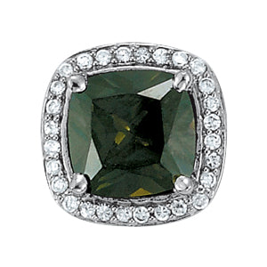Cushion Gemstone Pendant · 0.14 ct tw