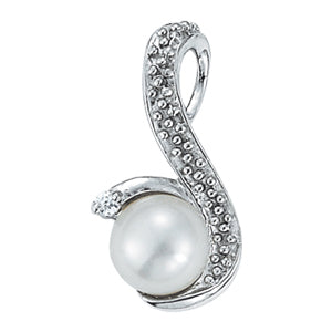Pearl Gemstone Pendant · 0.01 ct tw