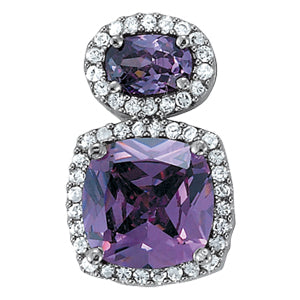 Cushion Gemstone Pendant · 0.46 ct tw