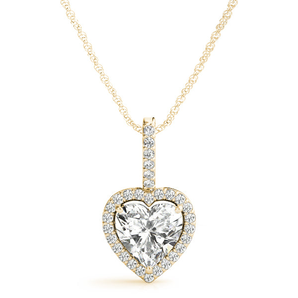 Heart Gemstone Pendant · 0.13 ct tw