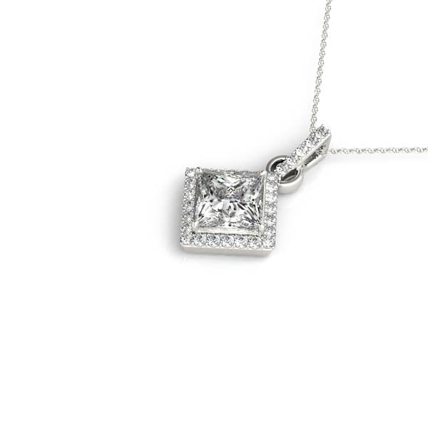 Square Cushion Gemstone Pendant · 0.14 ct tw
