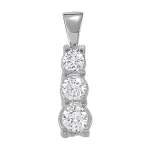 Three-Stone Diamond Pendant · 1.00 ct tw