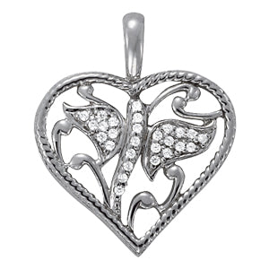 Heart Diamond Pendant · 0.13 ct tw