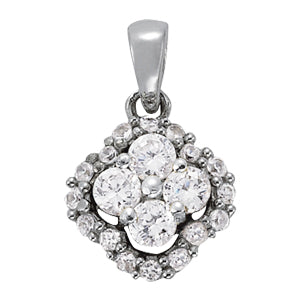 Cluster Diamond Pendant · 0.56 ct tw