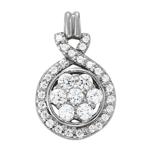 Love Knot Diamond Pendant · 0.98 ct tw