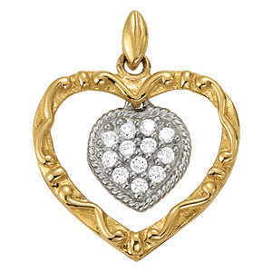 Heart Diamond Pendant · 0.12 ct tw