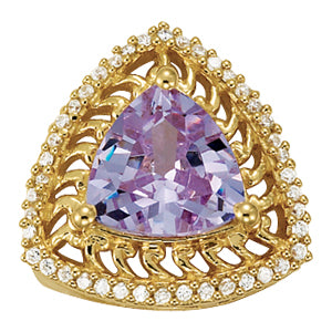 Trillion Gemstone Pendant · 0.21 ct tw