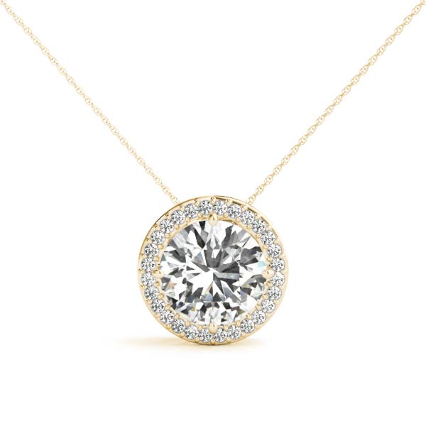 Round Gemstone Pendant · 2.14 ct tw