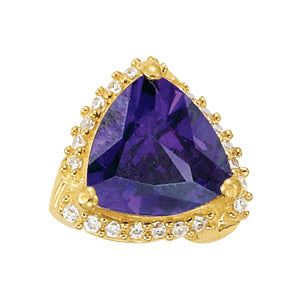 Trillion Gemstone Pendant · 0.10 ct tw