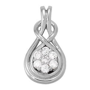 Love Knot Diamond Pendant · 0.24 ct tw