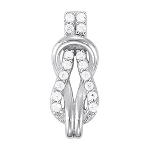 Love Knot Diamond Pendant · 0.24 ct tw