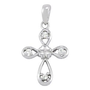 Religious Crosses Diamond Pendant · 0.04 ct tw