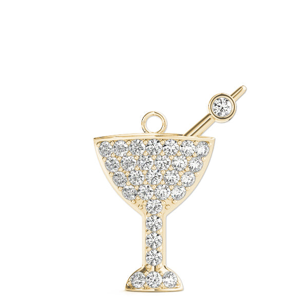 Martini Glass Charm Diamond Pendant · 0.47 ct tw