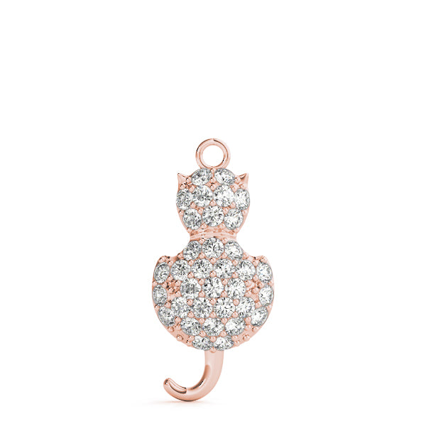 Cat Charm Diamond Pendant · 0.51 ct tw