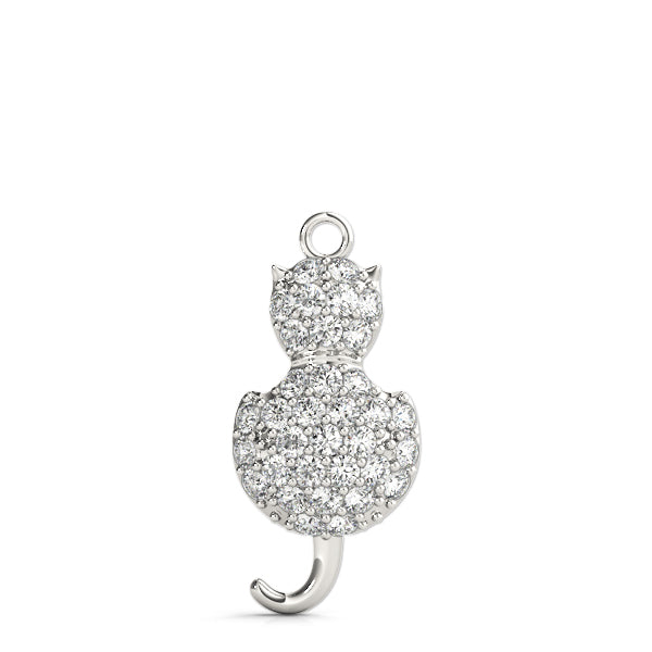 Cat Charm Diamond Pendant · 0.51 ct tw
