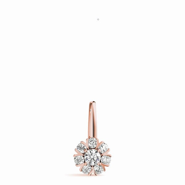 Round Cluster - Split Prongs Diamond Pendant · 0.36 ct tw