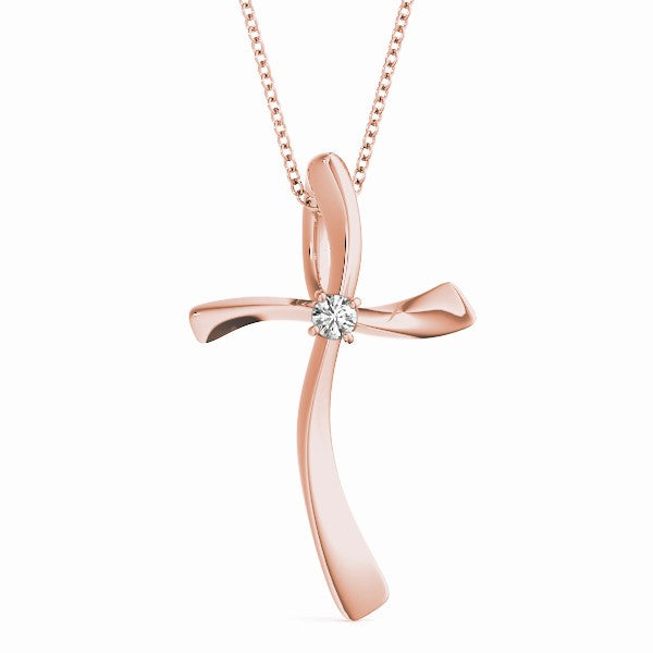 Cross Diamond Pendant · 0.03 ct tw