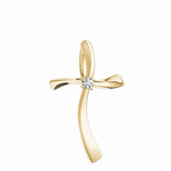 Cross Diamond Pendant · 0.03 ct tw