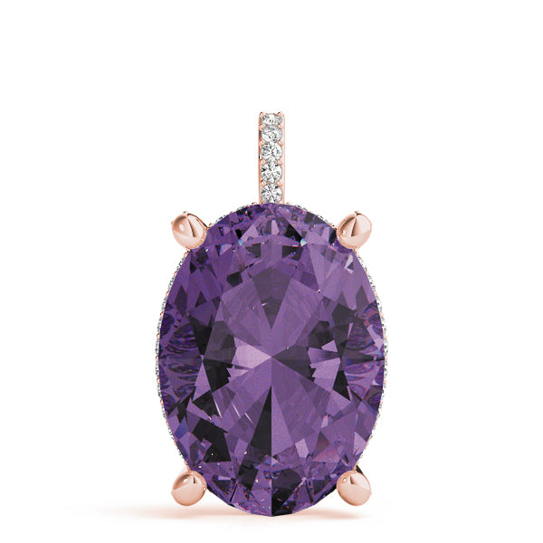 Oval 18x13 Diamond Pendant · 0.33 ct tw