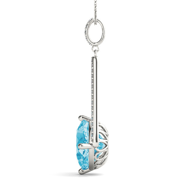 Cushion Gemstone Pendant · 0.21 ct tw