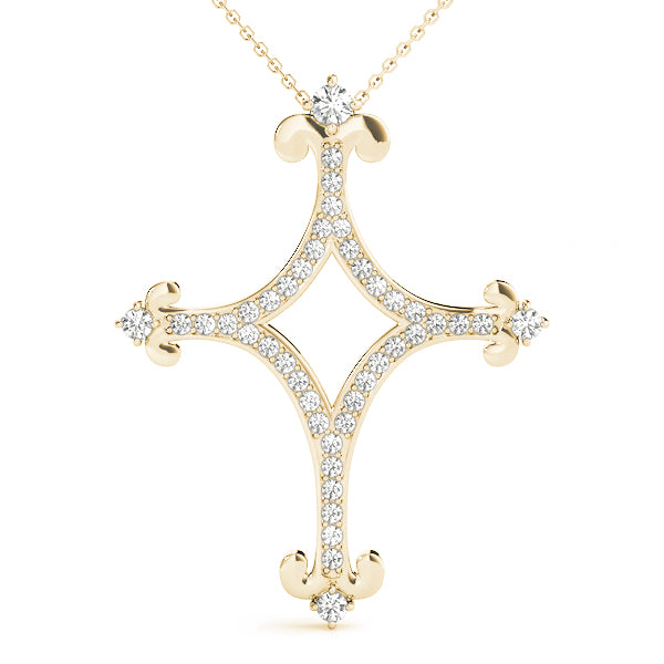 Diamond Cross Pendant · 0.30 ct tw