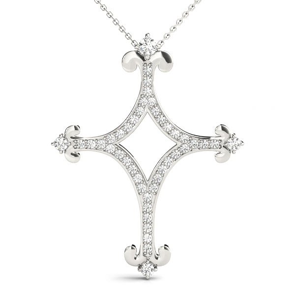 Diamond Cross Pendant · 0.30 ct tw