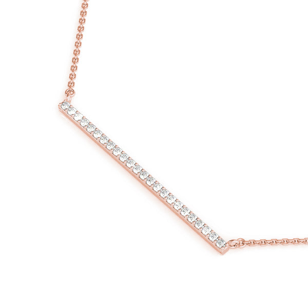 Trapeze Bar Diamond Pendant · 0.12 ct tw