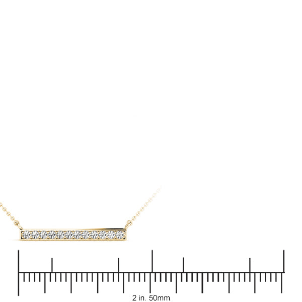 Trapeze Bar Diamond Pendant · 0.24 ct tw