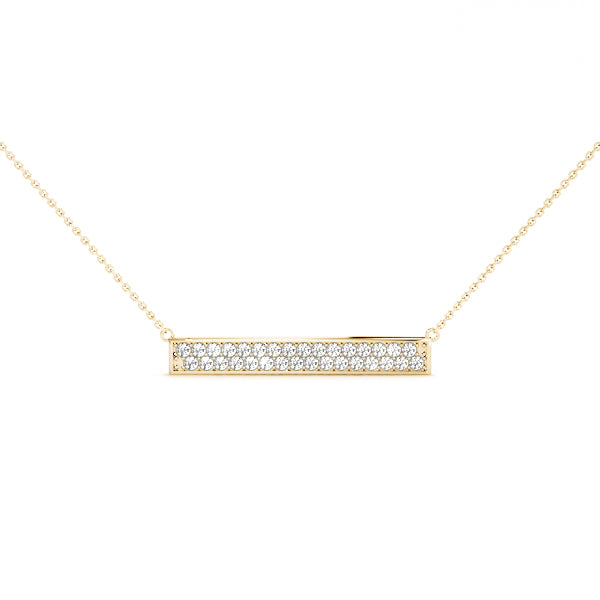 Trapeze Bar Diamond Pendant · 0.36 ct tw