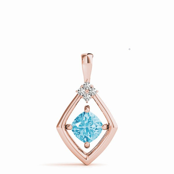 Cushion Diamond Pendant · 0.74 ct tw