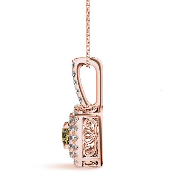 Round Halo Diamond Pendant · 1.82 ct tw