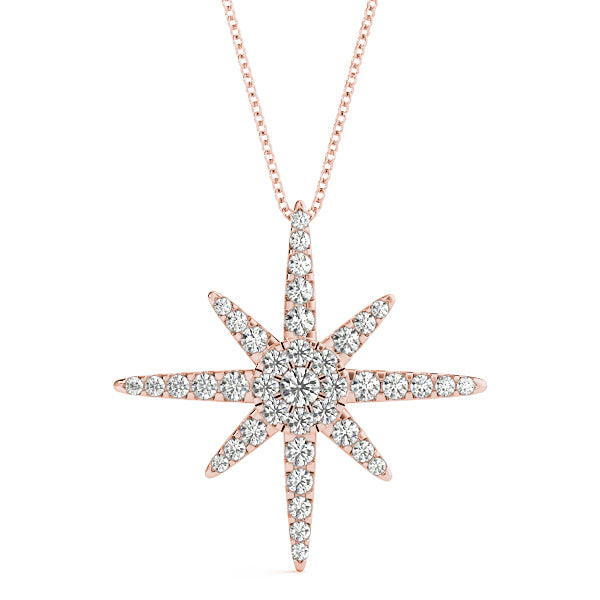 Round Fashion Diamond Pendant · 0.46 ct tw