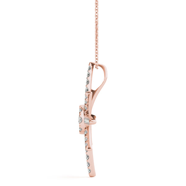 Round Fashion Diamond Pendant · 0.46 ct tw
