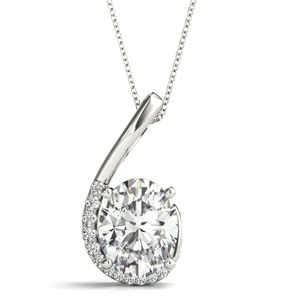 Oval Fashion Diamond Pendant · 0.08 ct tw