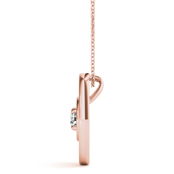 Round Diamond Solitaire Pendant · 0.10 ct tw