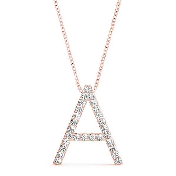 Diamond Initial Pendant · 0.16 ct tw