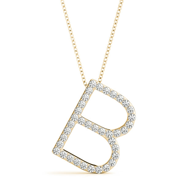 Diamond Initial Pendant · 0.17 ct tw