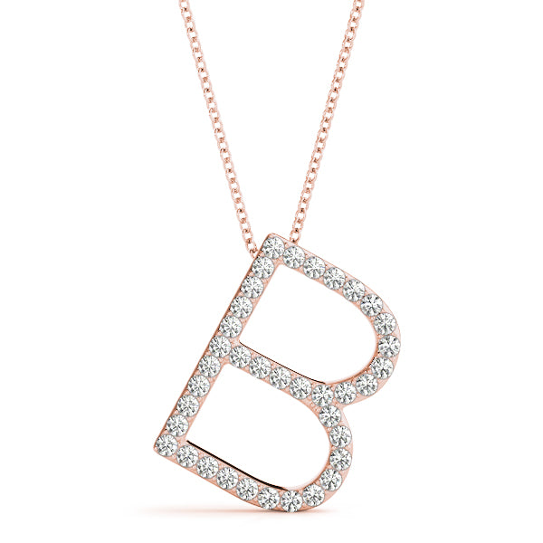 Diamond Initial Pendant · 0.17 ct tw
