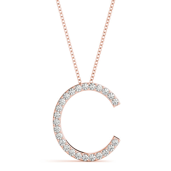 Diamond Initial Pendant · 0.15 ct tw