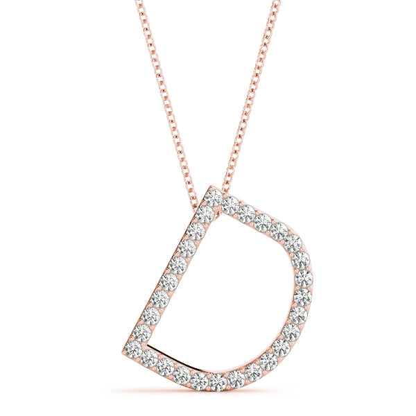 Diamond Initial Pendant · 0.17 ct tw