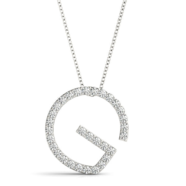 Diamond Initial Pendant · 0.18 ct tw