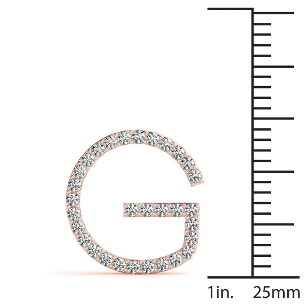 Diamond Initial Pendant · 0.18 ct tw