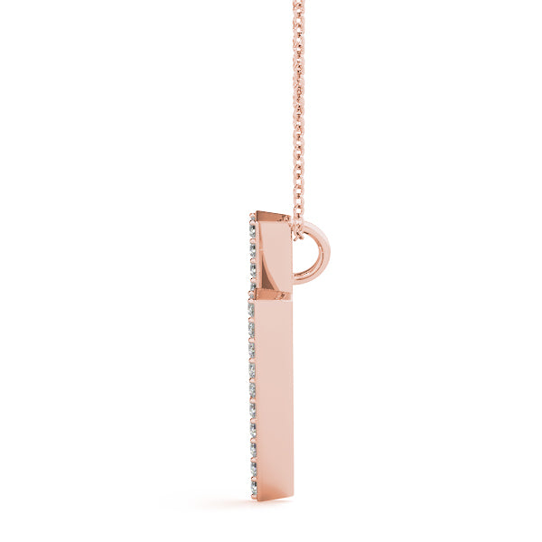 Diamond Initial Pendant · 0.16 ct tw