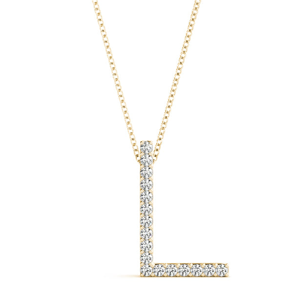 Diamond Initial Pendant · 0.10 ct tw