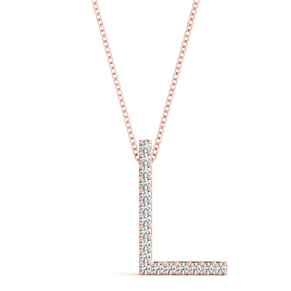 Diamond Initial Pendant · 0.10 ct tw