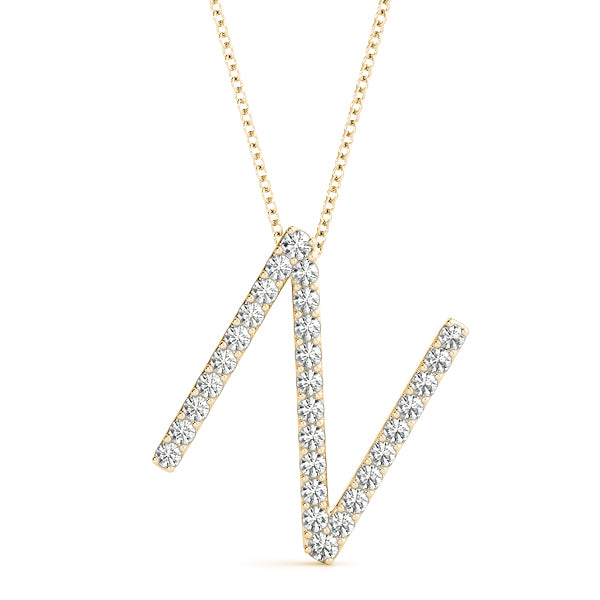 Diamond Initial Pendant · 0.18 ct tw