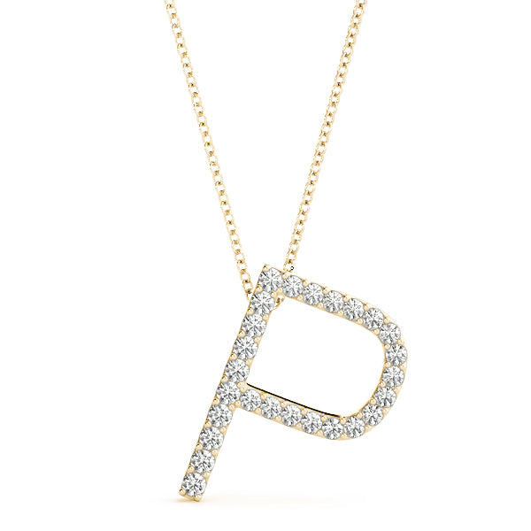 Diamond Initial Pendant · 0.16 ct tw