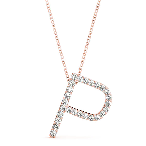 Diamond Initial Pendant · 0.16 ct tw