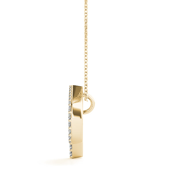 Diamond Initial Pendant · 0.16 ct tw